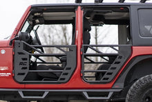 Load image into Gallery viewer, Rough Country Tubular Doors | Rear | Jeep Wrangler JK/Wrangler Unlimited  (2007-2018) 10587 - Side View