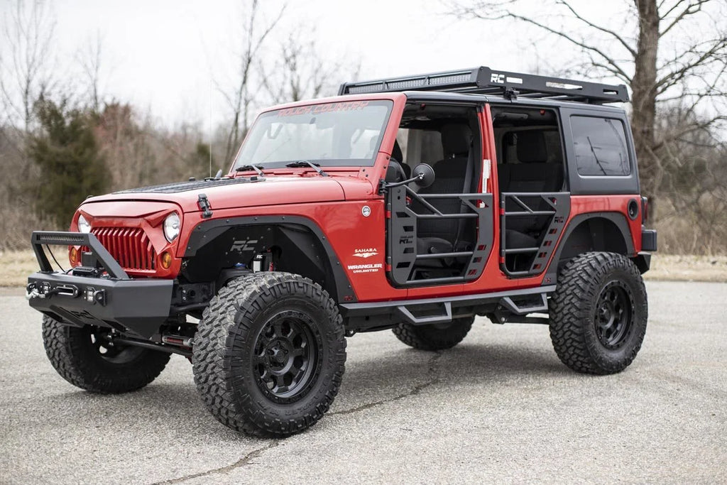 Rough Country Tubular Doors | Rear | Jeep Wrangler JK/Wrangler Unlimited  (2007-2018) 10587 - Additional View 6