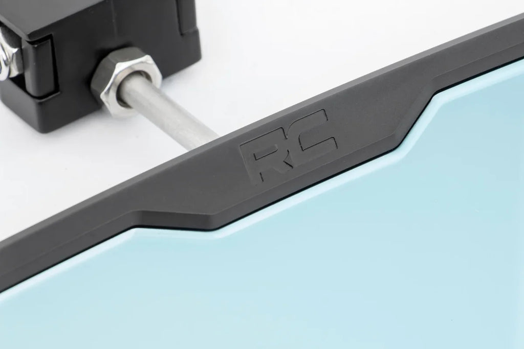 Rough Country UTV Aluminum Rear View Mirror | Dome Light| 12" | 1.75-2" Mount 99007A - Side View