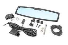 Load image into Gallery viewer, Rough Country UTV Aluminum Rear View Mirror | Dome Light| 12" | 1.75-2" Mount 99007A - Rear View