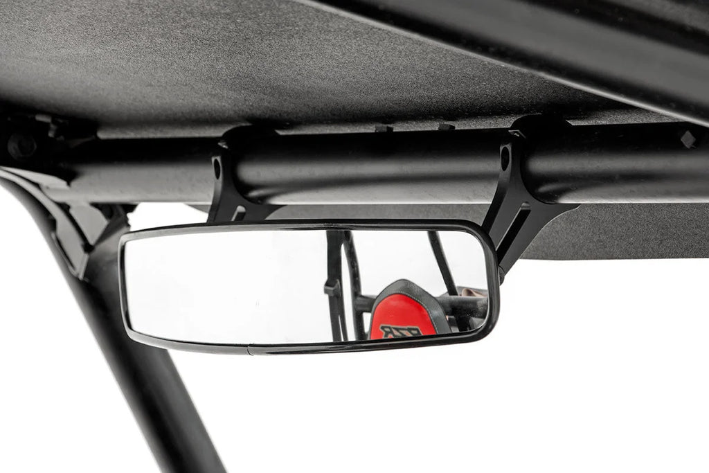 Rough Country UTV Rear View Mirror | Convex | 17" x 3" | 1.75" Mount 99005 - Installation View