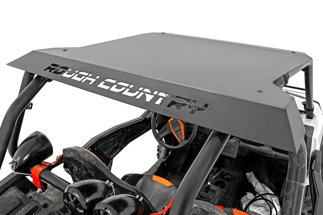 Rough Country UTV Roof | Fabricated | 2-Seater | Polaris RZR XP 1000 93054 - Installation View
