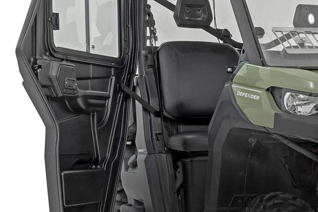 Rough Country UTV Side Doors | 2 Seater | Can-Am Defender HD 5/HD 7/HD 8/HD 9/HD 10 97100 - Back View