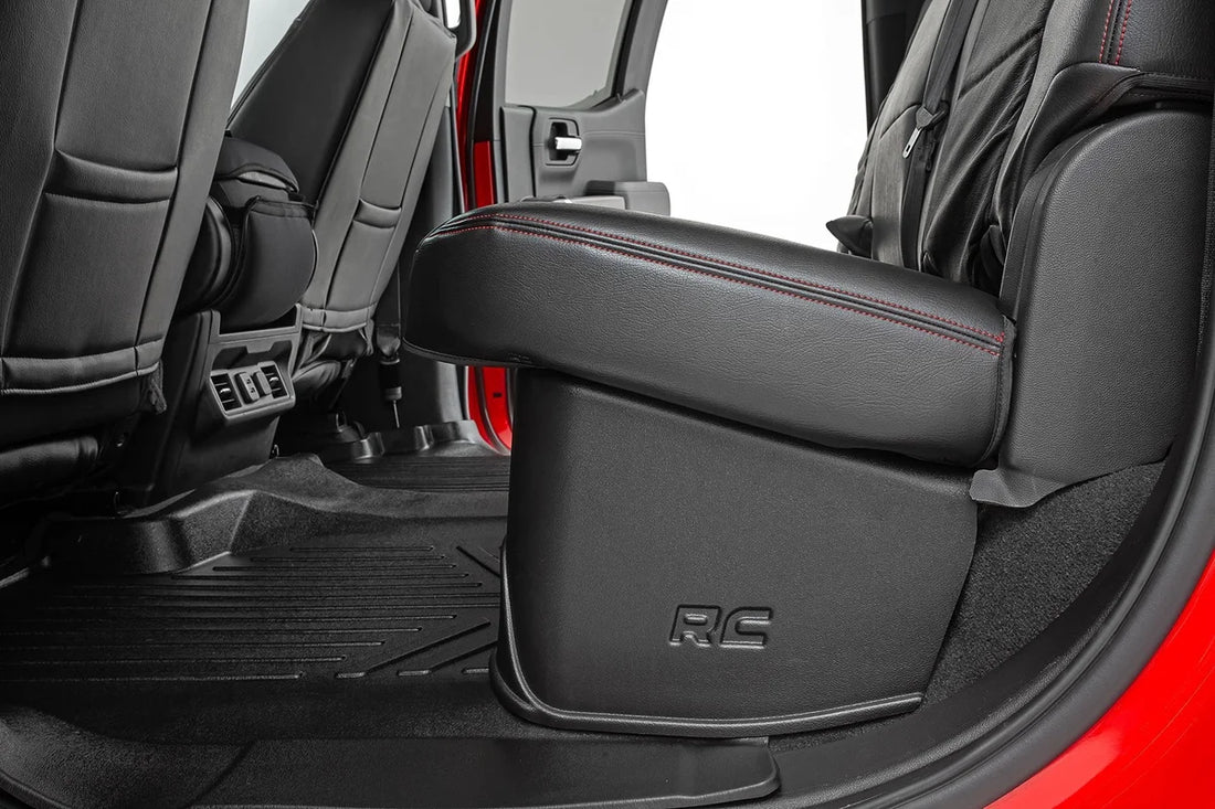 Rough Country Under Seat Storage | Crew Cab | Chevy/GMC 1500/2500HD/3500HD (19-24) RC09051A - Underside View