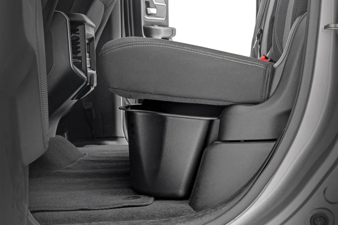 Rough Country Under Seat Storage | Double Cab | Ram 1500 2WD/4WD (2019-2025) RC09422 - Back View