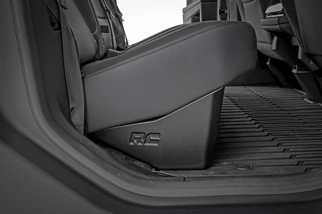 Rough Country Under Seat Storage | Tesla /Cybertruck 4WD (2024-2025) - Back View