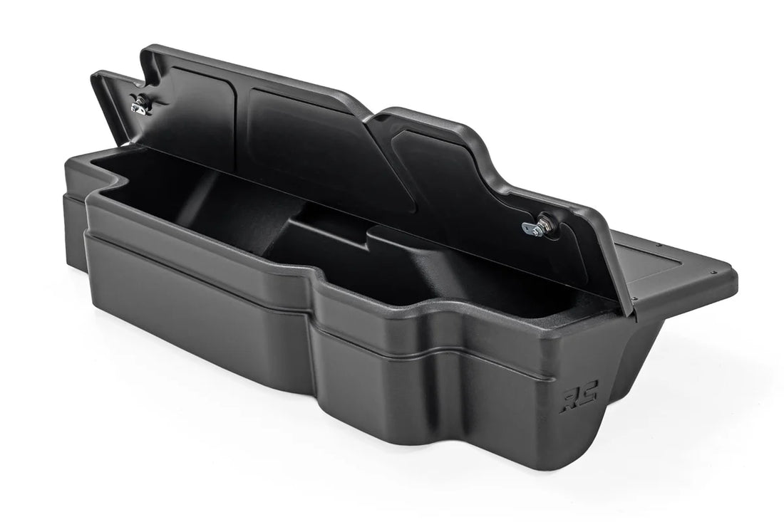 Rough Country Under Seat Storage with Locking Lid | Crew Cab | Ram 1500 2WD/4WD (2019-2026) RC0995 - Underside View