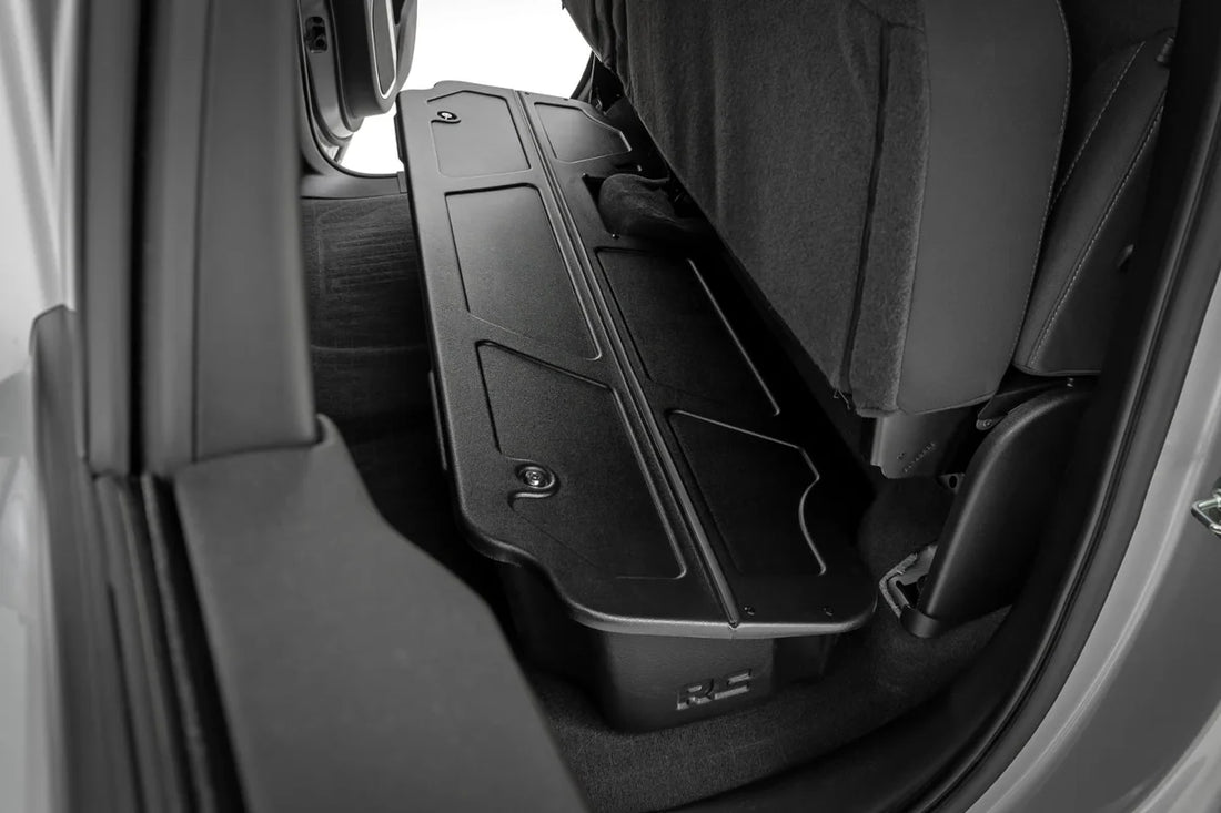 Rough Country Under Seat Storage with Locking Lid | Double Cab | Chevy/GMC 1500/2500HD/3500HD (19-26) RC0994 - Installatio...