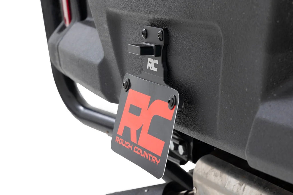 Rough Country Universal License Plate Bracket | LED Lighted 99058 - Back View