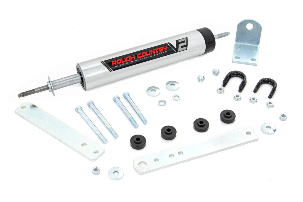 Rough Country V2 Steering Stabilizer | Ford Bronco/F-150/F-250  (1980-1998) 8734270