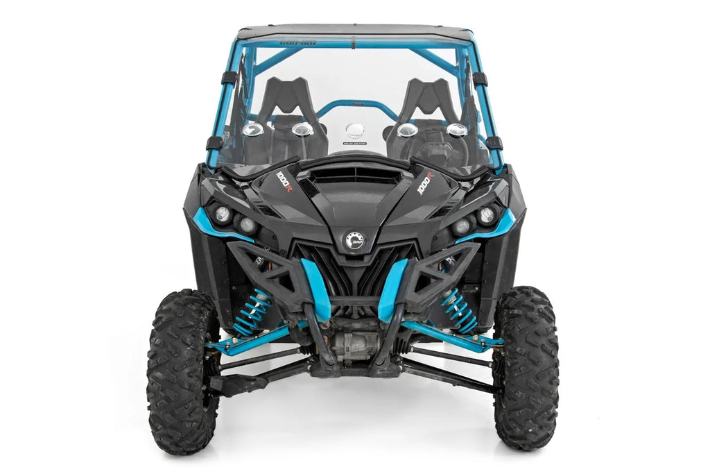 Rough Country Vented Full Windshield | Scratch Resistant | Can-Am Maverick/Maverick Max/Maverick Turbo 98231830 - Addition...