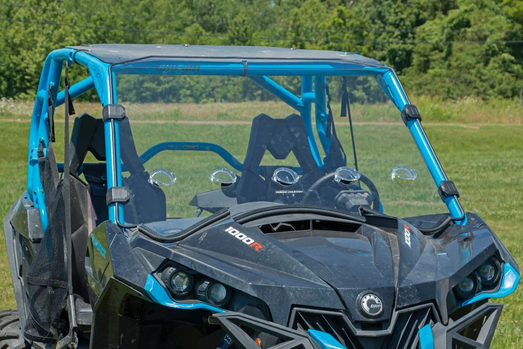 Rough Country Vented Full Windshield | Scratch Resistant | Can-Am Maverick/Maverick Max/Maverick Turbo 98231830 - Addition...