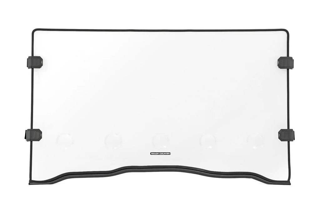 Rough Country Vented Full Windshield | Scratch Resistant | Honda Pioneer 1000 98262020 - Front View