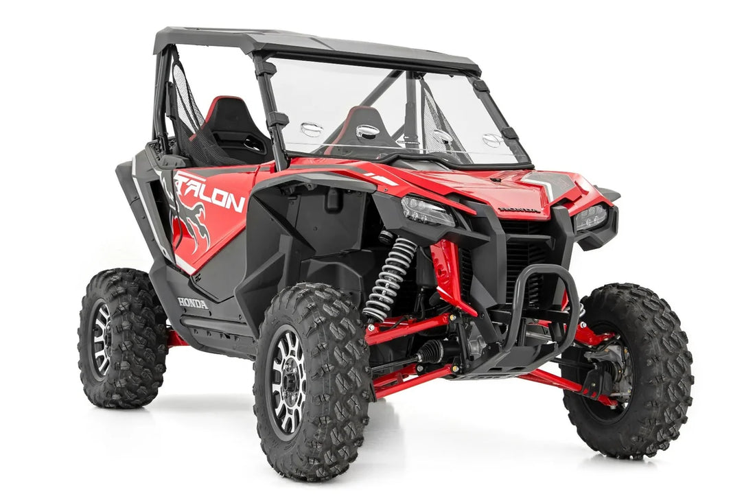 Rough Country Vented Full Windshield | Scratch Resistant | Honda Talon 1000 98282020 - Back View