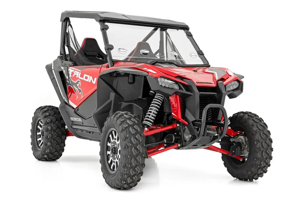 Rough Country Vented Full Windshield | Scratch Resistant | Honda Talon 1000 98282020 - Back View