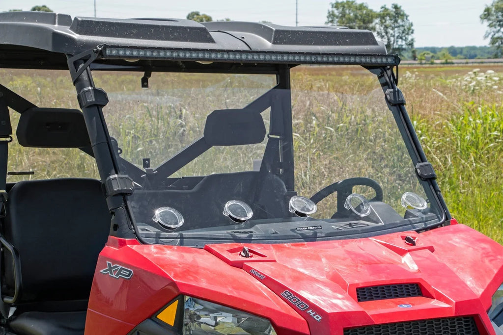Rough Country Vented Full Windshield | Scratch Resistant | Polaris Ranger 1000/Ranger XP 900/1000 98232010 - Additional Vi...