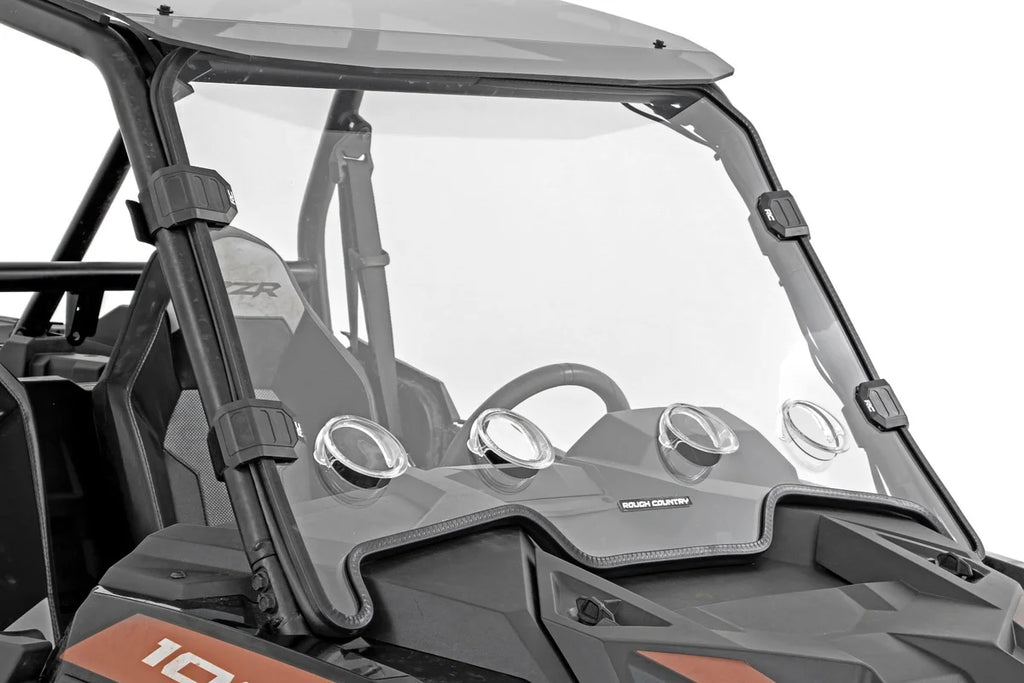 Rough Country Vented Full Windshield | Scratch Resistant | Polaris RZR 98292010 - Main Product View