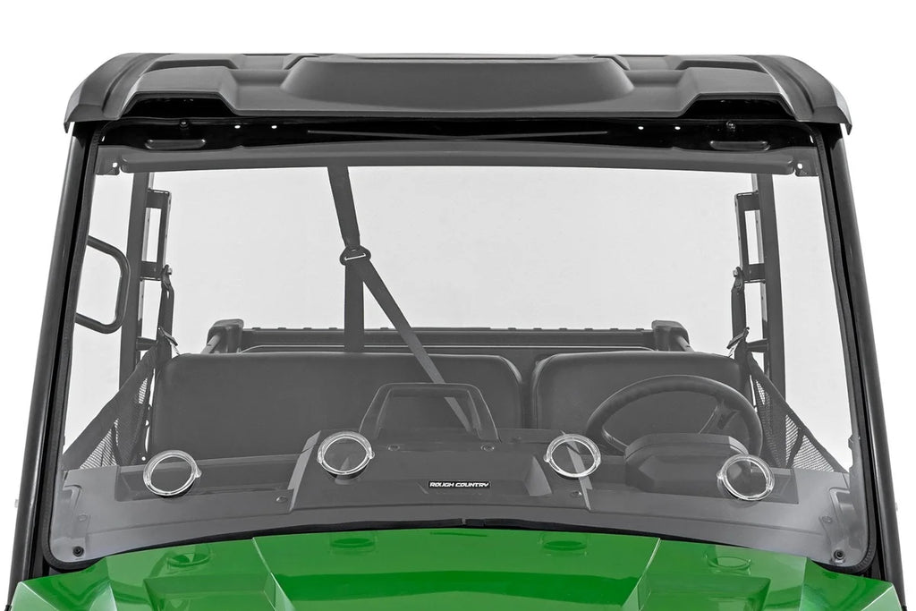 Rough Country Vented Full Windshield | Scratch Resistant | John Deere Gator XUV 835E 98222275 - Main Product View