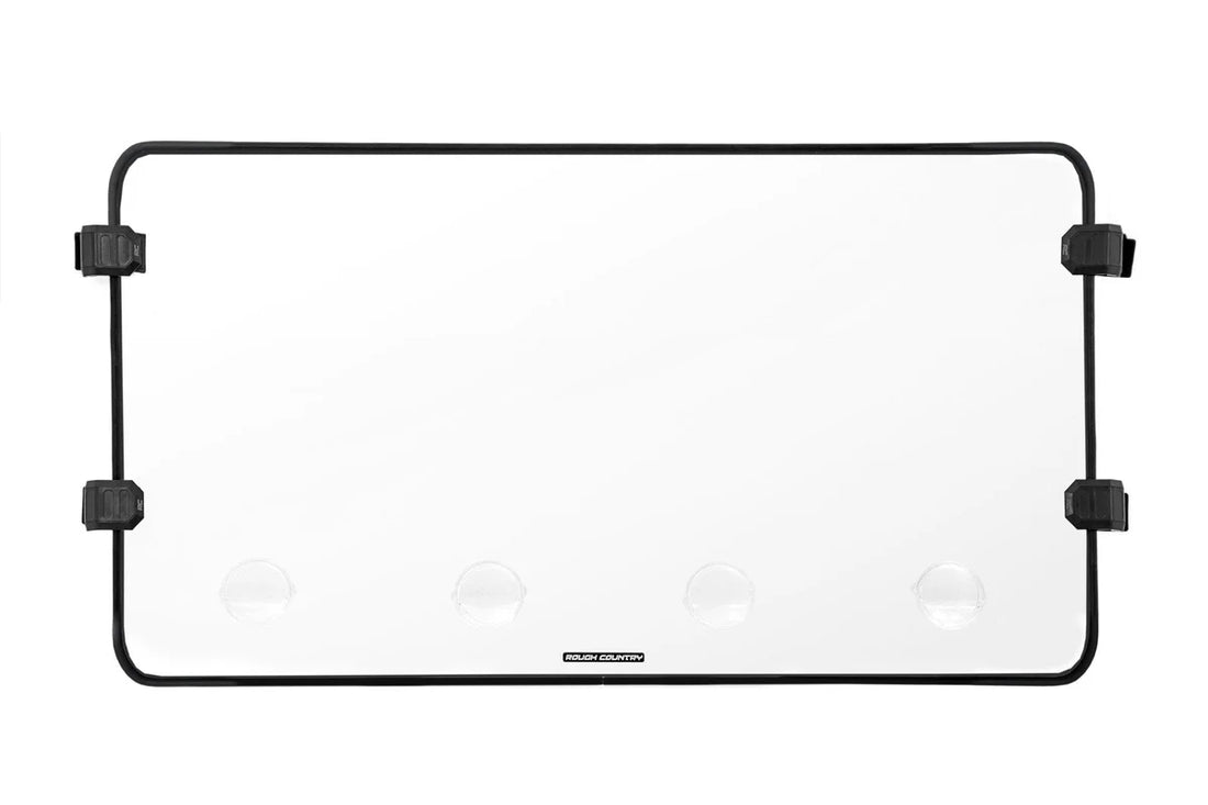 Rough Country Vented Full Windshield | Scratch Resistant | CFMOTO UFORCE 1000 - Side View