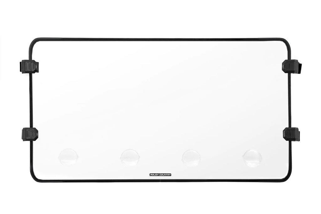 Rough Country Vented Full Windshield | Scratch Resistant | CFMOTO UFORCE 1000 - Side View