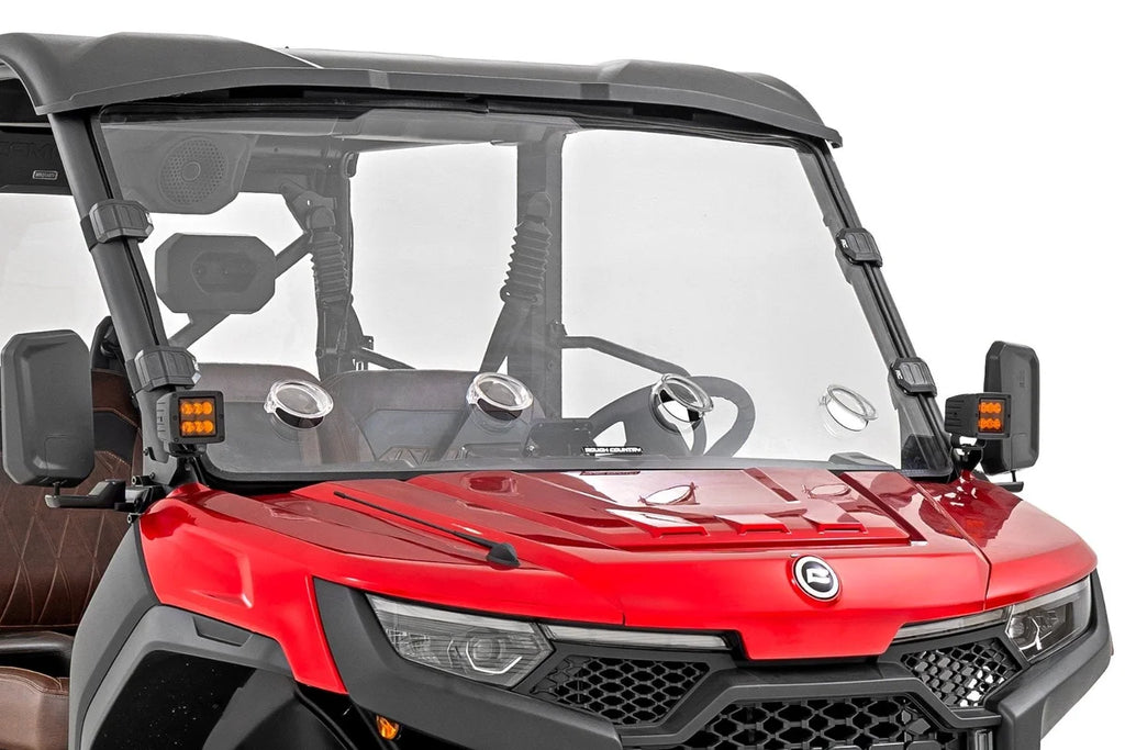 Rough Country Vented Full Windshield | Scratch Resistant | CFMOTO UFORCE U10 Pro - Main Product View