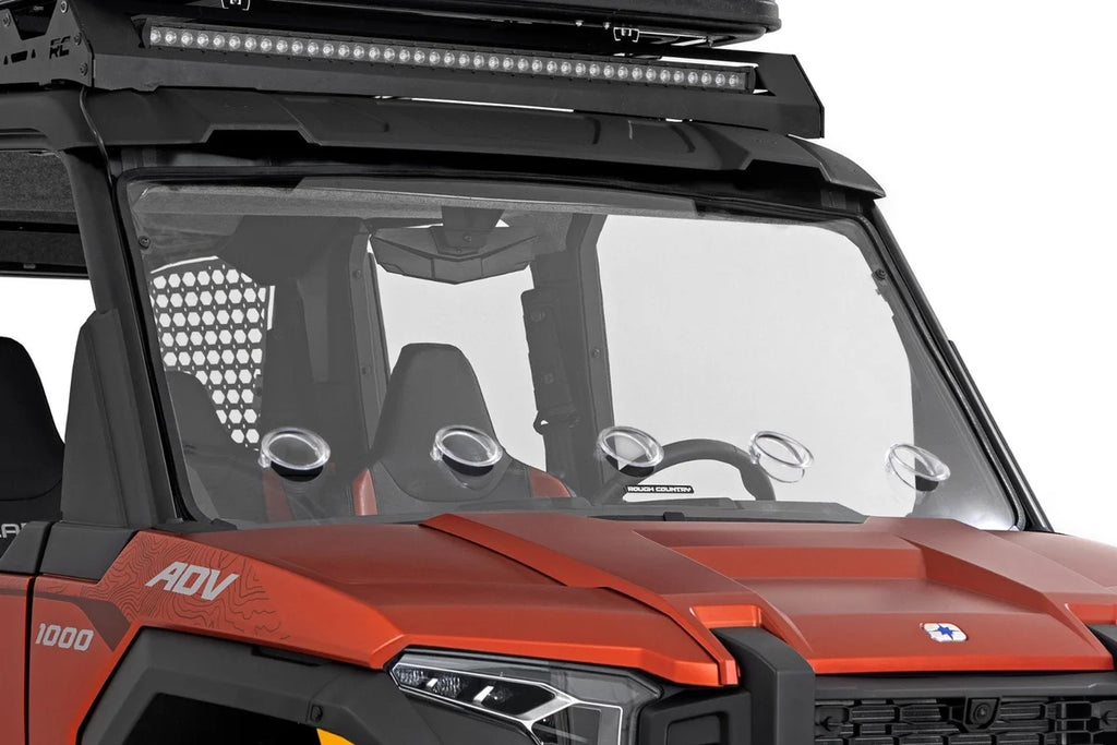 Rough Country Vented Full Windshield | Scratch Resistant | Polaris XPEDITION XP 5 - Main Product View
