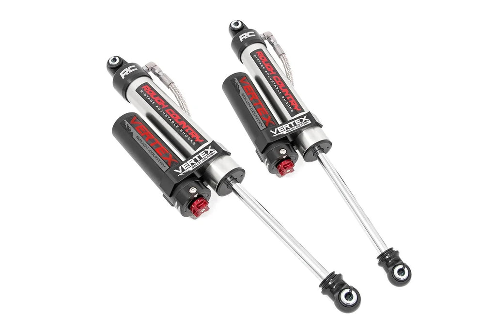 Rough Country Vertex 2.5 Adjustable Rear Shocks | 3.5-7.5" | Chevy/GMC 2500HD/3500HD (11-24) 699011 - Rear View