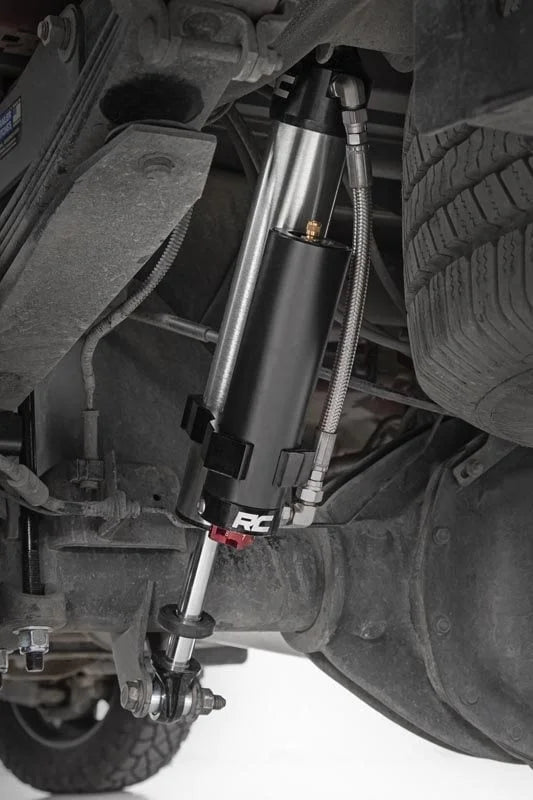 Rough Country Vertex 2.5 Adjustable Rear Shocks | 3.5-7.5" | Chevy/GMC 2500HD/3500HD (11-24) 699011 - Side View