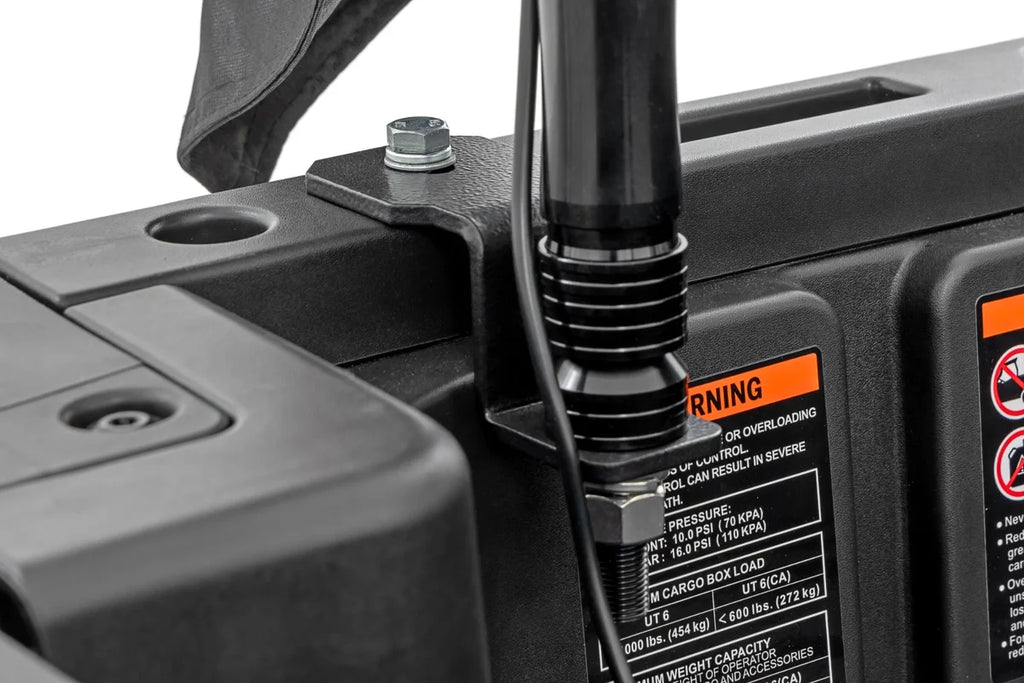 Rough Country Whip Mount | 2' Multl-Color LED Whip Pair | Can-AM Defender/Segway 93200 - Installation View