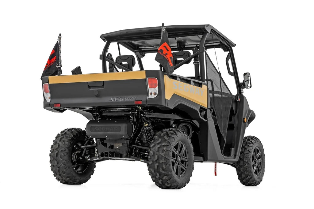 Rough Country Whip Mount | 4' Multl-Color LED Whip Pair | Can-AM Defender/Segway 93199 - Side View