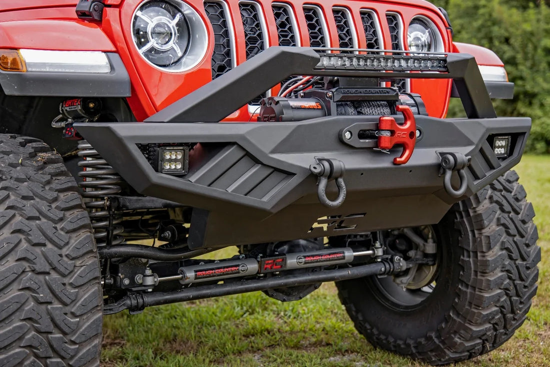 Rough Country Winch Cleat (Red) RS175R - Installation View