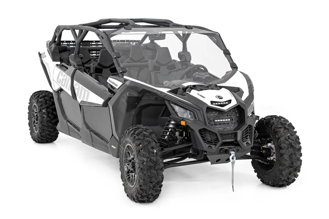 Rough Country Winch Mount | Front | Can-Am Maverick X3 97028 - Installation View