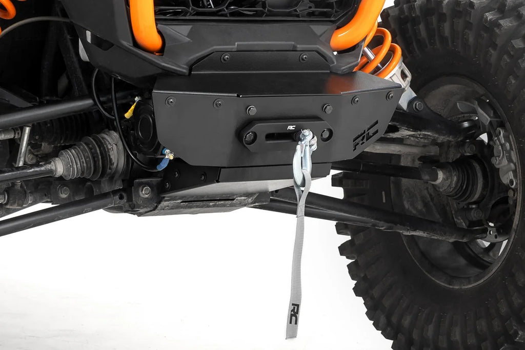 Rough Country Winch Mount | Front | RS4500S | Polaris RZR XP1000-4 (2024) 93205 - Side View