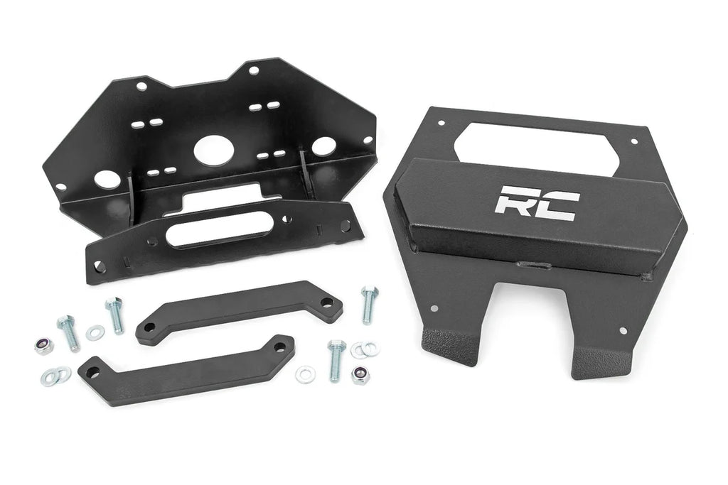 Rough Country Winch Mount | Polaris RZR PRO XP 93063 - Side View