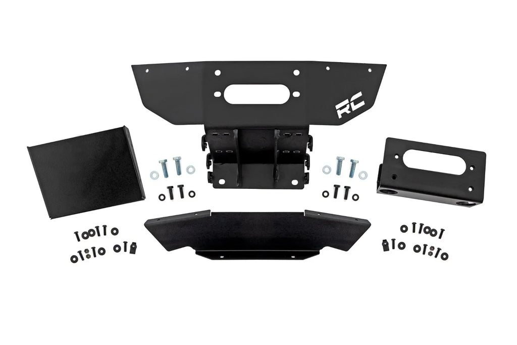 Rough Country Winch Mount | Polaris RZR XP 1000 93204 - Mounting View