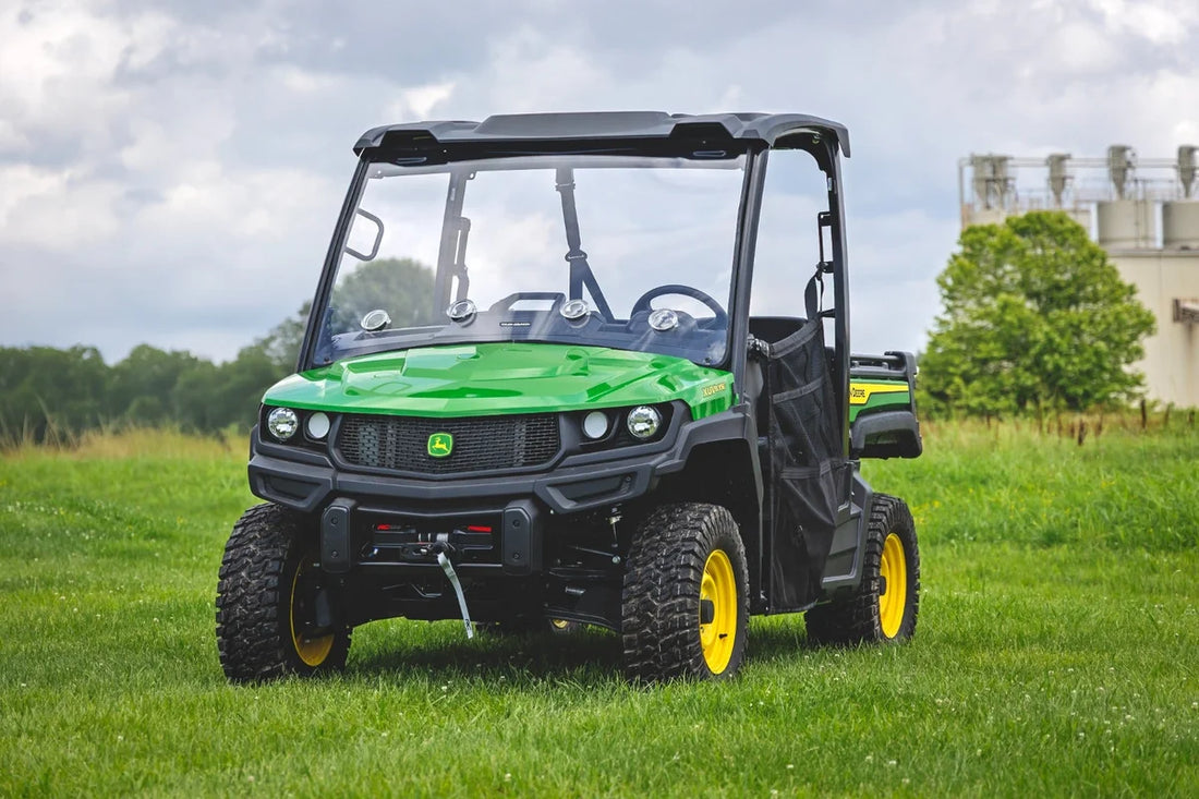 Rough Country Winch Mount fits 2018-2024 John Deere Gator XUV 835E - Installation View