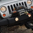 Load image into Gallery viewer, Rough Country Winch Mounting Plate | Factory Bmpr | Jeep Wrangler JK/Wrangler Unlimited (07-18) 1162 - Installation View