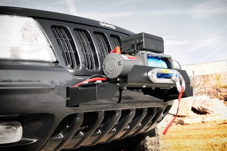 Rough Country Winch Mounting Plate | Jeep Grand Cherokee WJ 2WD/4WD (1999-2004) 1064 - Installation View