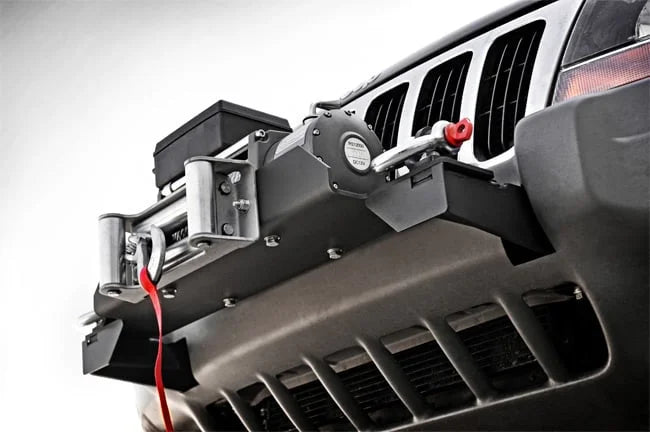 Rough Country Winch Mounting Plate | Jeep Grand Cherokee WJ 2WD/4WD (1999-2004) 1064 - Installation View