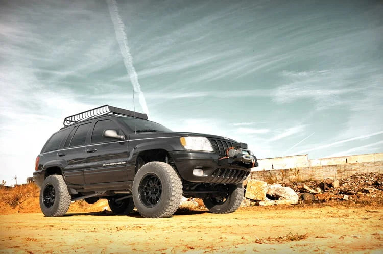 Rough Country Winch Mounting Plate | Jeep Grand Cherokee WJ 2WD/4WD (1999-2004) 1064 - Installation View