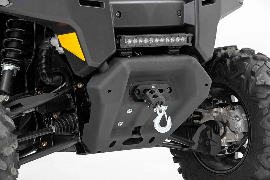 Rough Country Winch Plate | Can-Am Defender HD 8/HD 9/HD 10 97016 - Side View