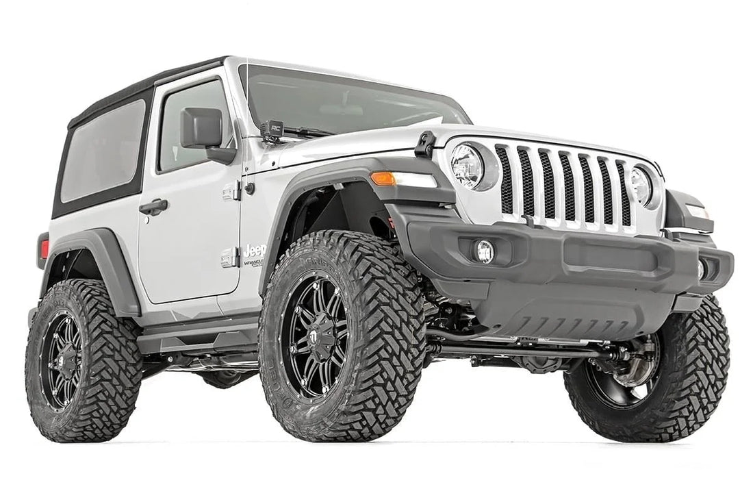 Rough Country3.5 Inch Lift Kit | C/A Drop | FR D/S | M1R | Jeep Wrangler JL 4WD (24-26)94444 - Side View