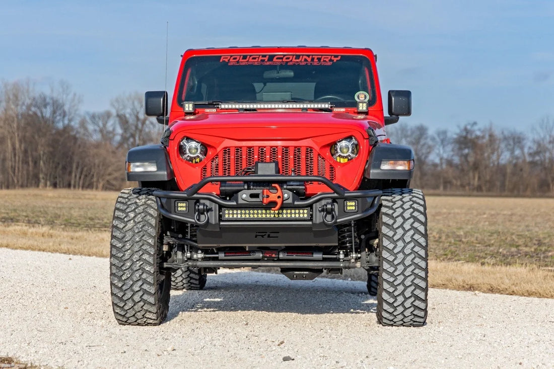 Rough Country3.5 Inch lift Kit | C/A Drop | FR D/S | M1R | Jeep Wrangler Unlimited (24-26)91944 - Installation View