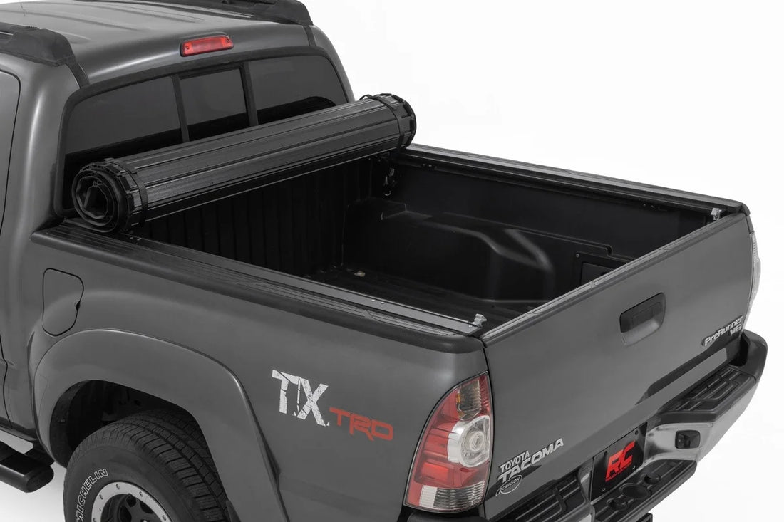 Rough CountryHard Roll Up Bed Cover | 5' Bed | Toyota Tacoma 2WD/4WD (2005-2015)50415500 - Side View