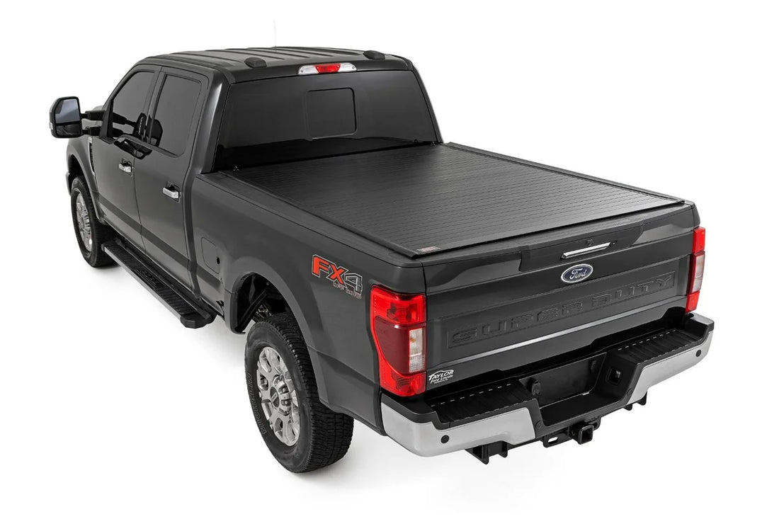 Rough CountryHard Roll Up Bed Cover | 6'10" Bed | Ford F-250/F-350 Super Duty (17-26)50517650 - Back View