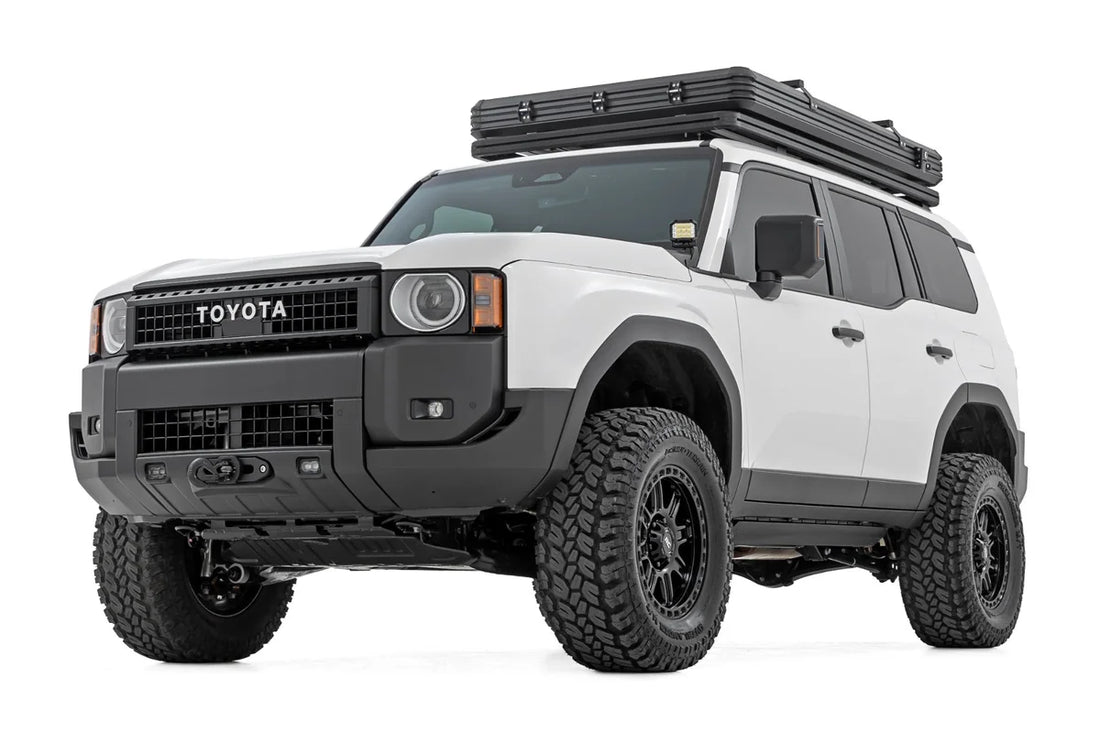 Rough CountryHidden Winch Mount | Yellow SAE | PRO1200S | Toyota Land Cruiser 4WD (24-25)10753 - Back View