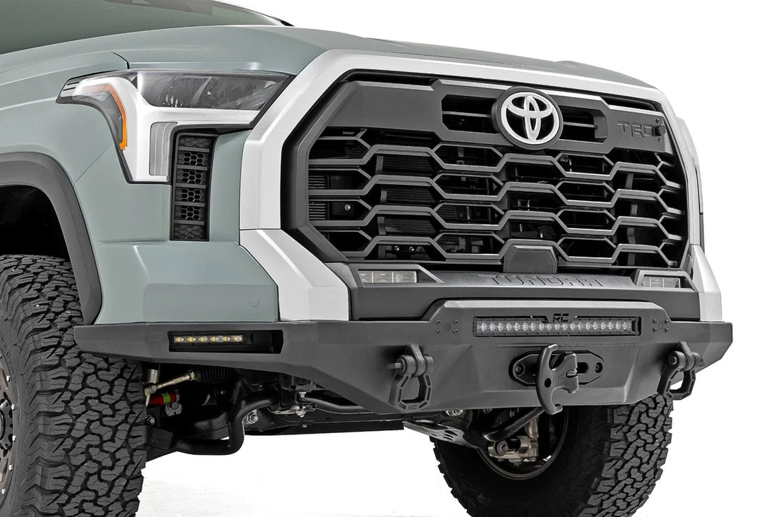 Rough CountryHybrid Front Bumper | 12000S | Blk LED | Toyota Tundra 2WD/4WD (2022-2026)72007 - Back View
