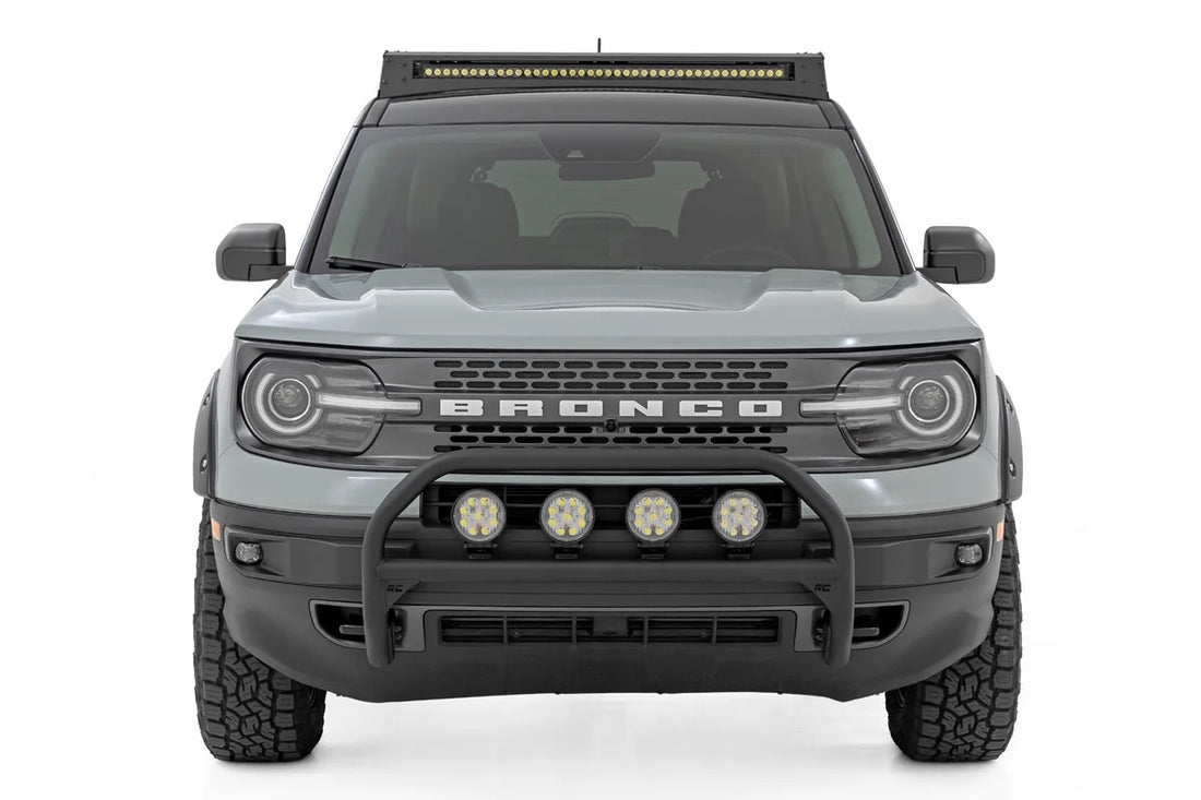 Rough CountryNudge Bar | w/ Tow Hooks | Spectrum Series LED | Ford Bronco Sport 4WD (21-24)51157 - Installation View