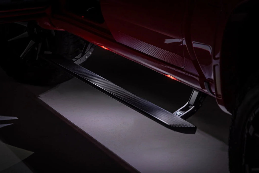 Rough CountryPower Running Boards | HT-Series | Crew Cab | Chevy/GMC 1500/2500HD/3500HD (19-26)ESR51920 - Back View