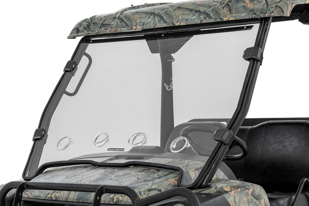 Rough CountryVented Full Windshield | Scratch Resistant | John Deere Gator XUV 82598222270 - Main Product View